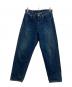 Graphpaper（グラフペーパー）の古着「Selvage Denim Five Pocket Tapered Pants -DARK FADE」｜インディゴ