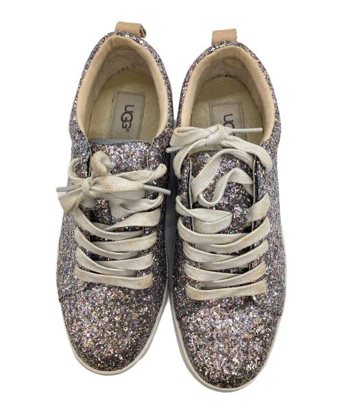 UGG（アグ）UGG (アグ) ローカットグリッタースニーカー シルバー サイズ:24.5の古着・服飾アイテム