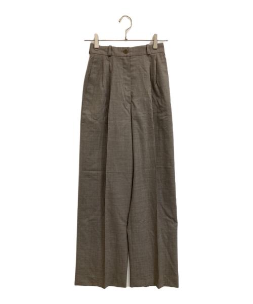 HERMES（エルメス）HERMES (エルメス) ウールスラックス グレー サイズ:36の古着・服飾アイテム