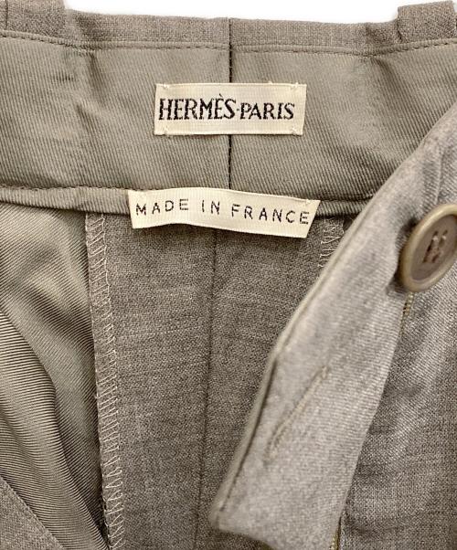HERMES（エルメス）HERMES (エルメス) ウールスラックス グレー サイズ:36の古着・服飾アイテム