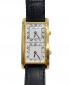 HAMILTONハミルトン）の古着「ダブルフェイスウォッチ」｜ブラック