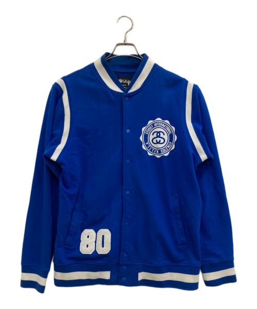 stussy（ステューシー）stussy (ステューシー) SSリンクスタジャン ブルー サイズ:Mの古着・服飾アイテム