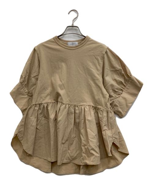 Adam et Rope（アダム エ ロペ）Adam et Rope (アダム エ ロペ) バウンスカフスプルオーバー ベージュ サイズ:Fの古着・服飾アイテム