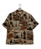 Adam et Ropeアダム エ ロペ）の古着「オープンカラーシャツ」｜ベージュ