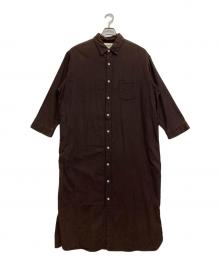 BEAMS BOY（ビームスボーイ）の古着「シャツワンピース」｜ブラウン