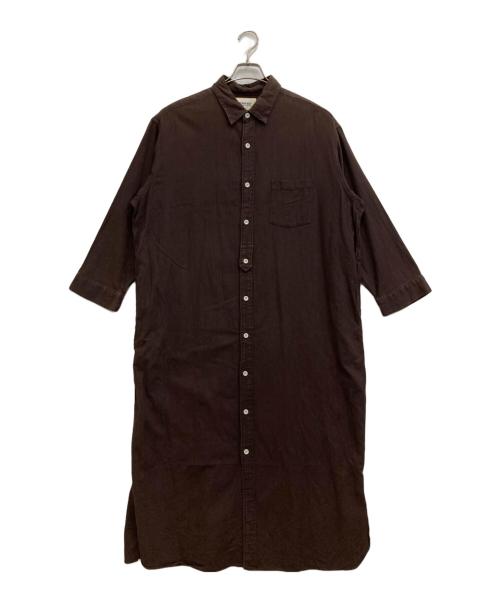 BEAMS BOY（ビームスボーイ）BEAMS BOY (ビームスボーイ) シャツワンピース ブラウン サイズ:-の古着・服飾アイテム