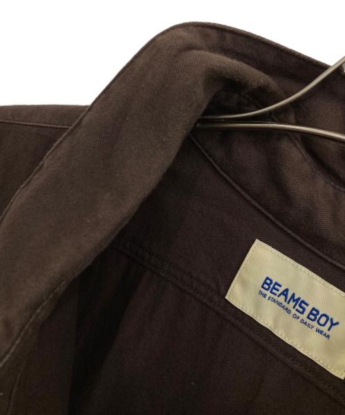 BEAMS BOY（ビームスボーイ）BEAMS BOY (ビームスボーイ) シャツワンピース ブラウン サイズ:-の古着・服飾アイテム