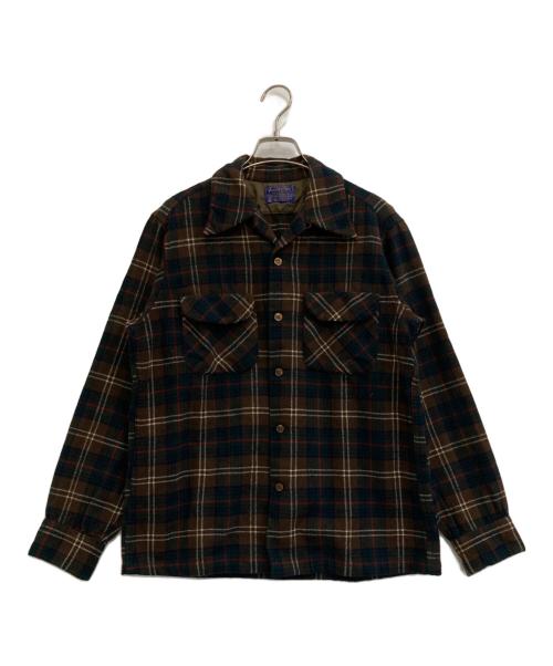 PENDLETON（ペンドルトン）PENDLETON (ペンドルトン) ネルシャツ ブラウン×グリーン サイズ:Mの古着・服飾アイテム