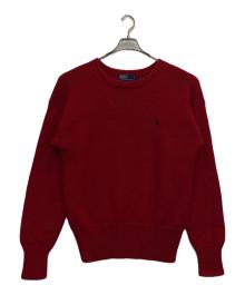 POLO RALPH LAUREN（ポロ・ラルフローレン）の古着「ニット」｜レッド