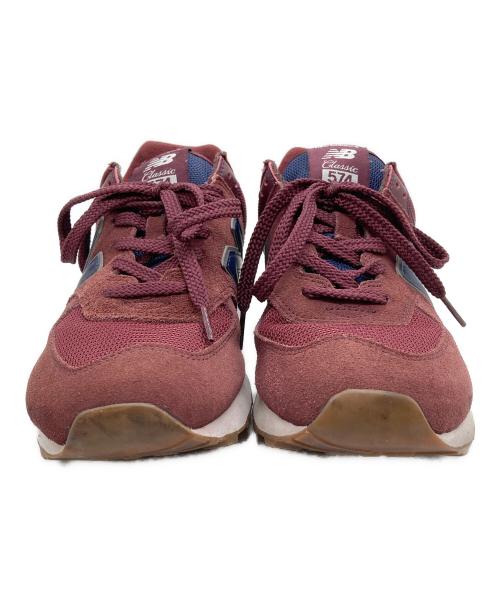 NEW BALANCE（ニューバランス）NEW BALANCE (ニューバランス) ローカットスニーカー ボルドー サイズ:26.5の古着・服飾アイテム
