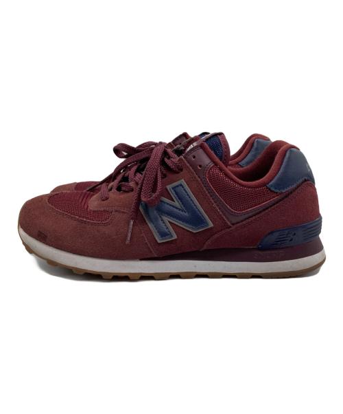 NEW BALANCE（ニューバランス）NEW BALANCE (ニューバランス) ローカットスニーカー ボルドー サイズ:26.5の古着・服飾アイテム