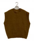 Ameriアメリ）の古着「BACK TUCK ANGOLA VEST」｜ブラウン
