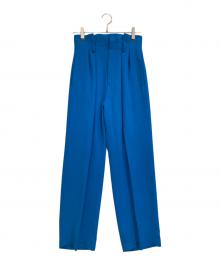 Ameri（アメリ）の古着「MEDI 2TUCK HIGH WAIST PANTS」｜ブルー