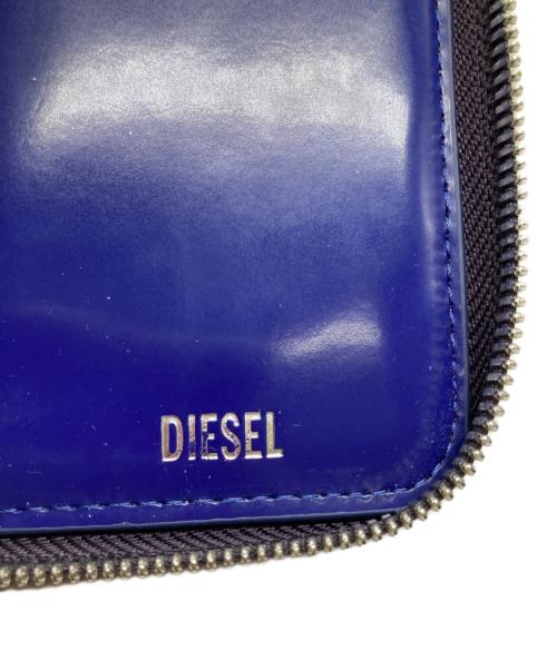 DIESEL（ディーゼル）DIESEL (ディーゼル) ラウンドジップウォレット パープルの古着・服飾アイテム