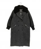 DIESELディーゼル）の古着「ダブルウールハンドステッチコート」｜グレー
