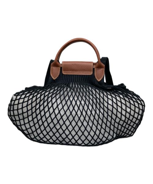 LONGCHAMP（ロンシャン）LONGCHAMP (ロンシャン) LE PLIAGE FILET TOP HANDLE BAG ブラックの古着・服飾アイテム