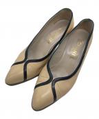 CHANELシャネル）の古着「バイカラーパンプス」｜ベージュ