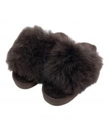 SHEPHERD（シェパード）の古着「ファーサンダル」｜ブラウン