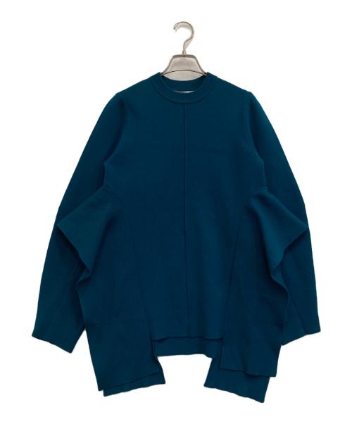 UN3D.（アンスリード）UN3D. (アンスリード) コクーンスリーブデザインニット グリーン サイズ:Fの古着・服飾アイテム