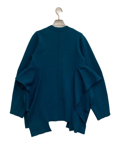 UN3D.（アンスリード）UN3D. (アンスリード) コクーンスリーブデザインニット グリーン サイズ:Fの古着・服飾アイテム