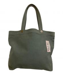 ICHIZAWA HANPU（イチザワハンプ）の古着「トリプルステッチキャンバストートバッグ」｜オリーブ