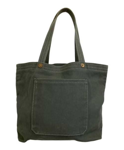 ICHIZAWA HANPU（イチザワハンプ）ICHIZAWA HANPU (イチザワハンプ) トリプルステッチキャンバストートバッグ オリーブの古着・服飾アイテム