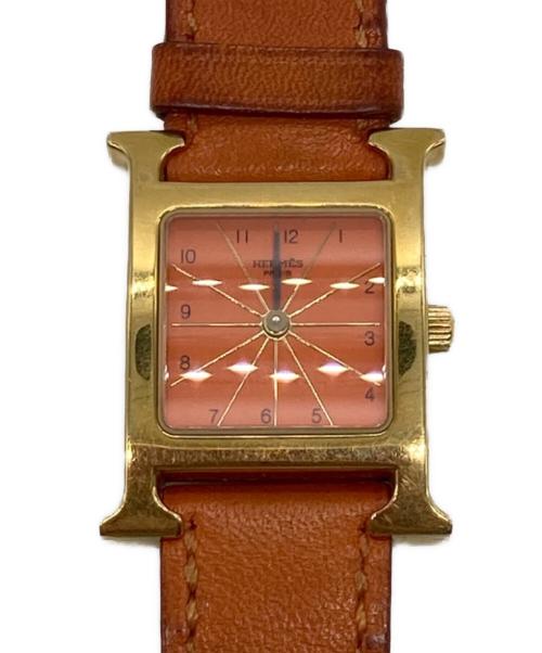 HERMES（エルメス）HERMES (エルメス) Hウォッチ オレンジの古着・服飾アイテム