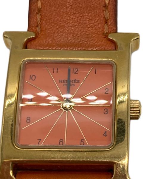 HERMES（エルメス）HERMES (エルメス) Hウォッチ オレンジの古着・服飾アイテム