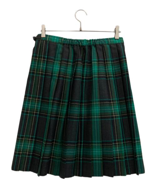 O'NEIL OF DUBLIN（オニールオブダブリン）O'NEIL OF DUBLIN (オニールオブダブリン) ラップチェックスカート グリーン×グレー サイズ:14 未使用品の古着・服飾アイテム