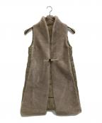 Sov.ソブ）の古着「ムートンダウンベスト」｜ベージュ×グレー