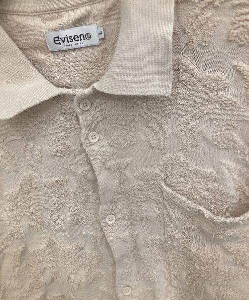 EVISEN（エビセン）EVISEN (エビセン) BLOSSOM EMBOSS JACQUARD SHIRT ベージュ サイズ:Lの古着・服飾アイテム