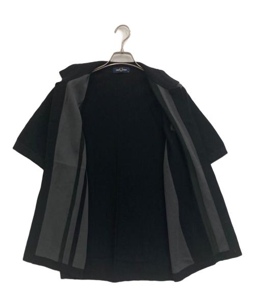 FRED PERRY（フレッドペリー）FRED PERRY (フレッドペリー) ストライプド ニット シャツ グレー サイズ:Mの古着・服飾アイテム