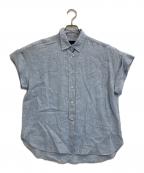 YANUKヤヌーク）の古着「リネンシャツ」｜スカイブルー
