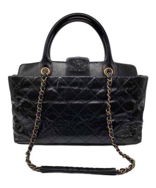 CHANEL（シャネル）CHANEL (シャネル) マトラッセ2WAYチェーンショルダーバッグ ブラックの古着・服飾アイテム