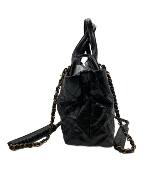 CHANEL（シャネル）CHANEL (シャネル) マトラッセ2WAYチェーンショルダーバッグ ブラックの古着・服飾アイテム
