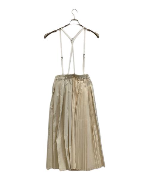 SUMI STYLE（スミ スタイル）sumi style (スミ スタイル) アシンメトリープリーツスカート アイボリー サイズ:Fの古着・服飾アイテム