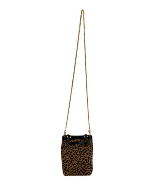 GIANNI CHIARINI（ジャンニ キアリーニ）GIANNI CHIARINI (ジャンニ キアリーニ) レオパードショルダーバッグ ベージュの古着・服飾アイテム