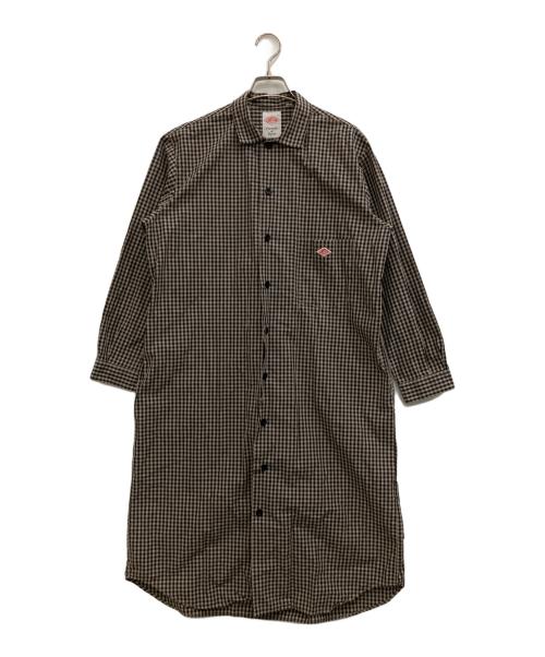 DANTON（ダントン）DANTON (ダントン) ギンガムチェックシャツワンピース ブラウン サイズ:36の古着・服飾アイテム