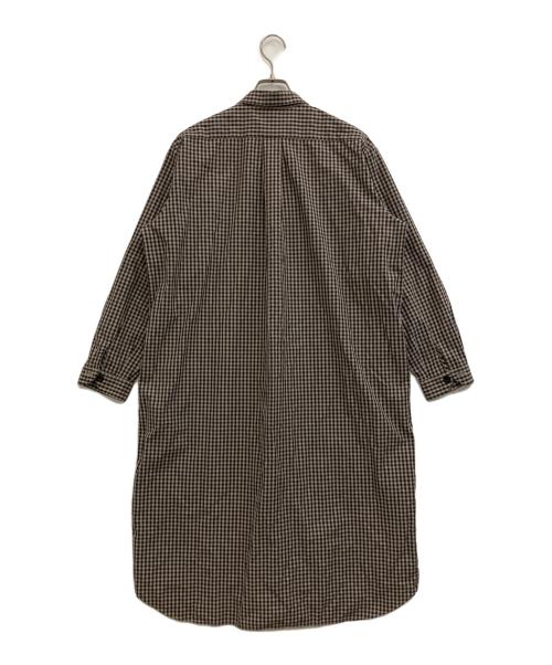 DANTON（ダントン）DANTON (ダントン) ギンガムチェックシャツワンピース ブラウン サイズ:36の古着・服飾アイテム