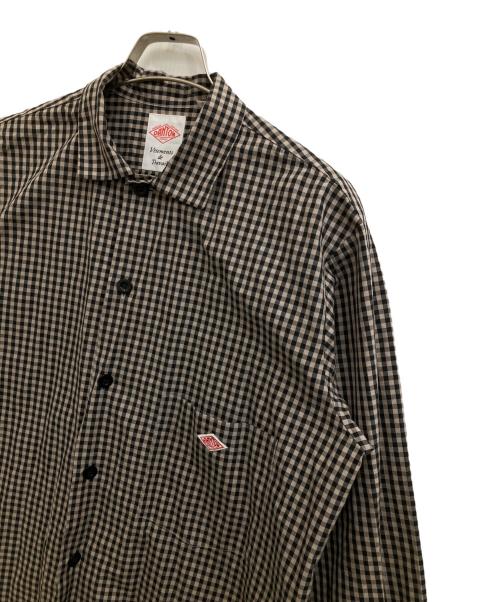 DANTON（ダントン）DANTON (ダントン) ギンガムチェックシャツワンピース ブラウン サイズ:36の古着・服飾アイテム