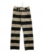 road runerロードランナー）の古着「プリズナーパンツ」｜ホワイト×ブラック