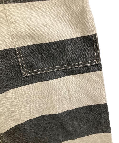 road runer（ロードランナー）road runer (ロードランナー) プリズナーパンツ ホワイト×ブラック サイズ:3の古着・服飾アイテム