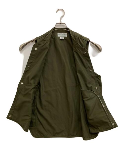 SASSAFRAS（ササフラス）SASSAFRAS (ササフラス) ベスト カーキ サイズ:Sの古着・服飾アイテム