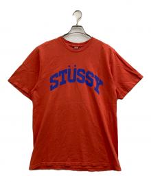 stussy（ステューシー）の古着「BLOCK SPORT PIGMENT DYED TEE」｜オレンジ