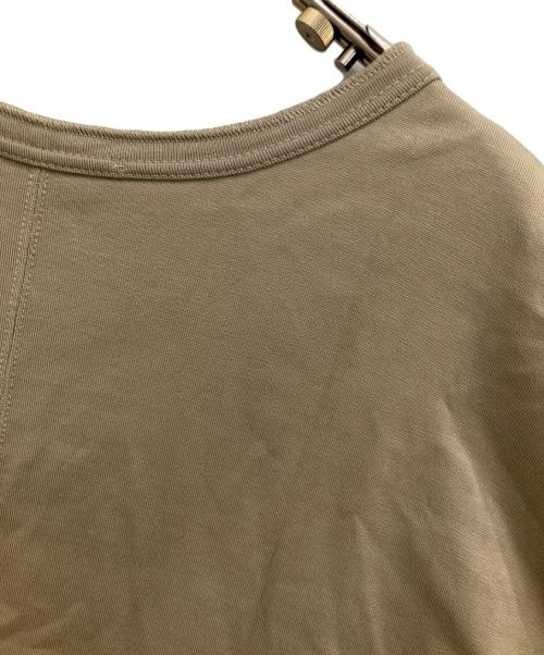 Americana（アメリカーナ）Americana (アメリカーナ) BEAUTY&YOUTH (ビューティーアンドユース) ドローストリングフレンチスリーブＴシャツ ベージュ サイズ:-の古着・服飾アイテム