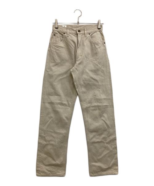 ANATOMICA（アナトミカ）ANATOMICA (アナトミカ) MARILYN 2 SATEENワイドパンツ ベージュ サイズ:27の古着・服飾アイテム