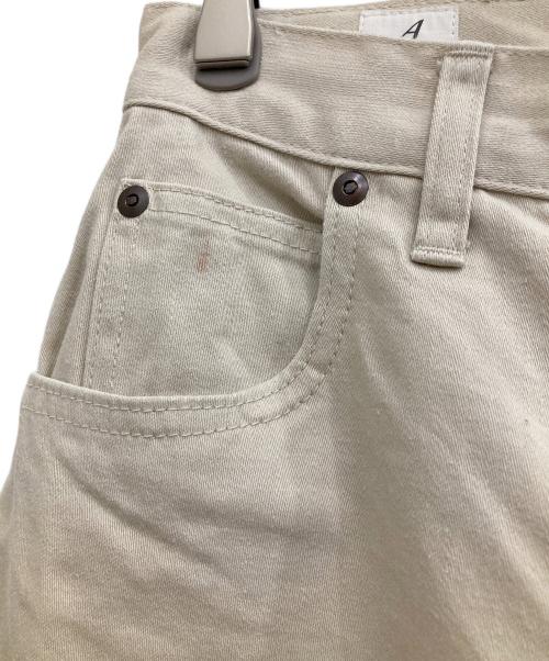 ANATOMICA（アナトミカ）ANATOMICA (アナトミカ) MARILYN 2 SATEENワイドパンツ ベージュ サイズ:27の古着・服飾アイテム