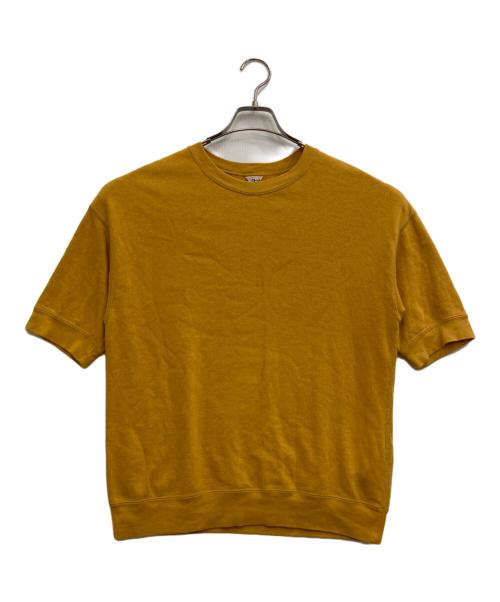 filmelange（フィルメランジェ）FilMelange (フィルメランジェ) NEELYショートスリーブスウェット マスタード サイズ:Lの古着・服飾アイテム