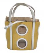 Salvatore Ferragamoサルヴァトーレ フェラガモ）の古着「ハンドバッグ」｜イエロー×ホワイト