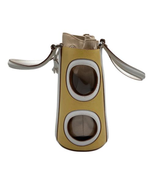 Salvatore Ferragamo（サルヴァトーレ フェラガモ）Salvatore Ferragamo (サルヴァトーレ フェラガモ) ハンドバッグ イエロー×ホワイトの古着・服飾アイテム